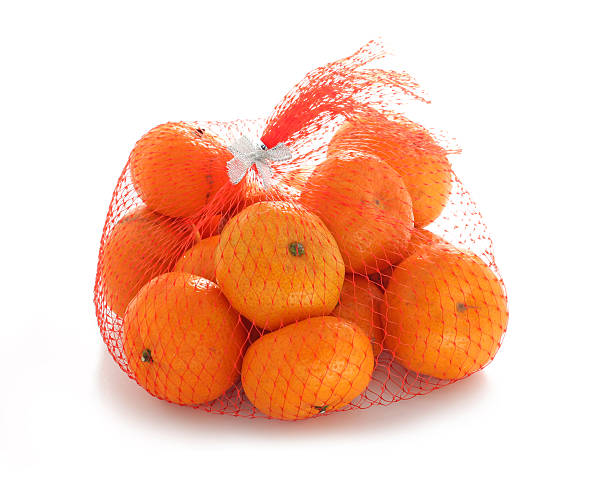 istock Oranges in the red bag, new year gift 532529255