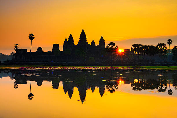 istock Ankor Wat, photo taken at sunrise 532529607