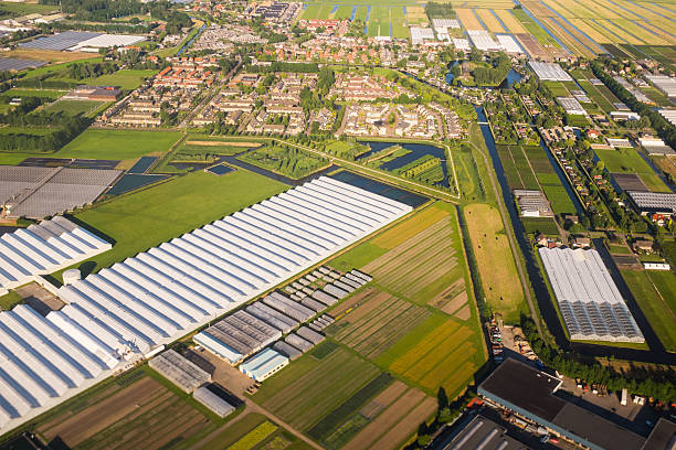 istock Aerial view over the Amsterdam suburbs 532529881