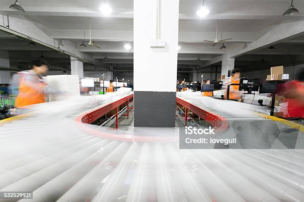 Assembly Line Delivery Express Delivery Sorting Assembly Line In Factory Stock Photo ...