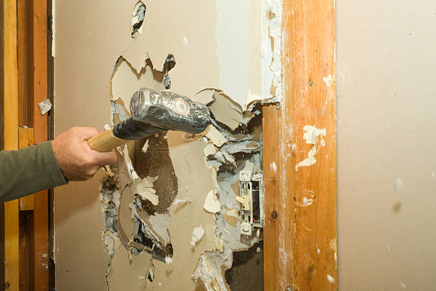 istock Renovating Wall, Removing Drywall with a Sledgehammer 532531839