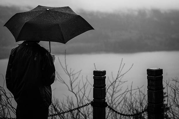 istock Standing under an umbrella in the Pacific Northwest 532534091