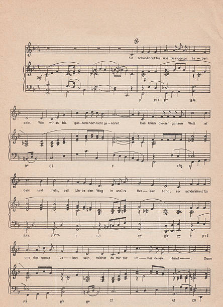istock Old vintage sheet music 532545934