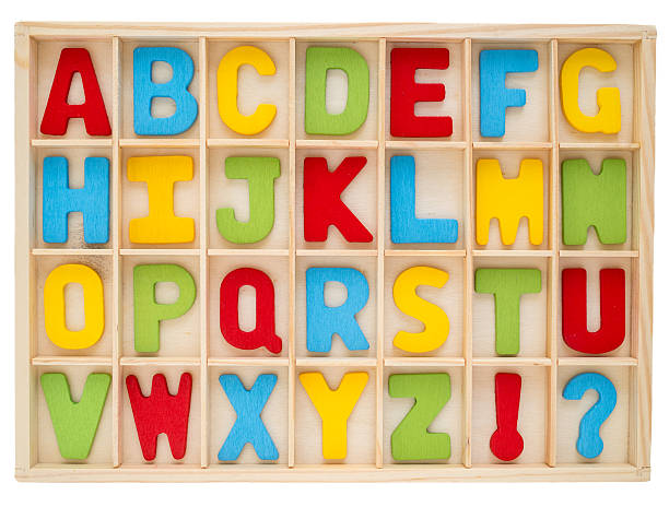 istock Set of colorful uppercase alphabet 532546438