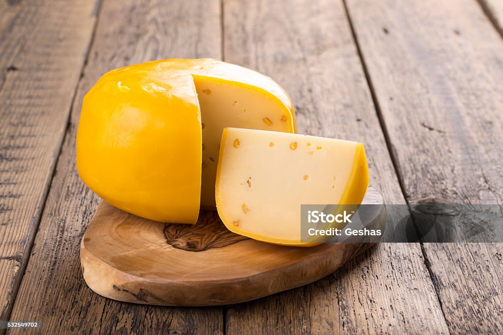Fenugreek gauda herb cheese Fenugreek gouda herb cheese Gouda Cheese Stock Photo