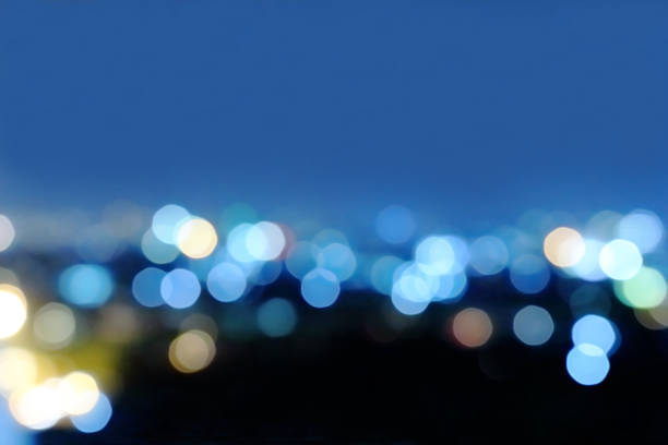 istock blur bokeh light in city in blue tone 532550806