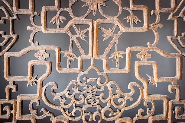 istock chinese style wood carving 532551171