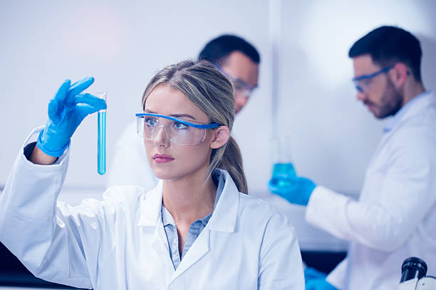 istock Science student holding up test tube 532552505