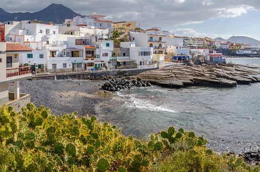 La Caleta fishing village on Tenerife. Canary Islands