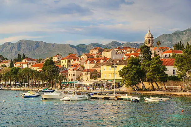 Cavtat (Croatia) is a popular tourist destination with many hotels and restaurants.