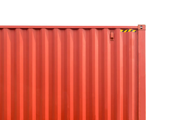 the isolate  red container stock photo