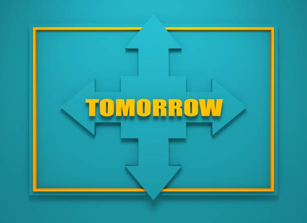 istock arrow cross with word tomorrow 532554208