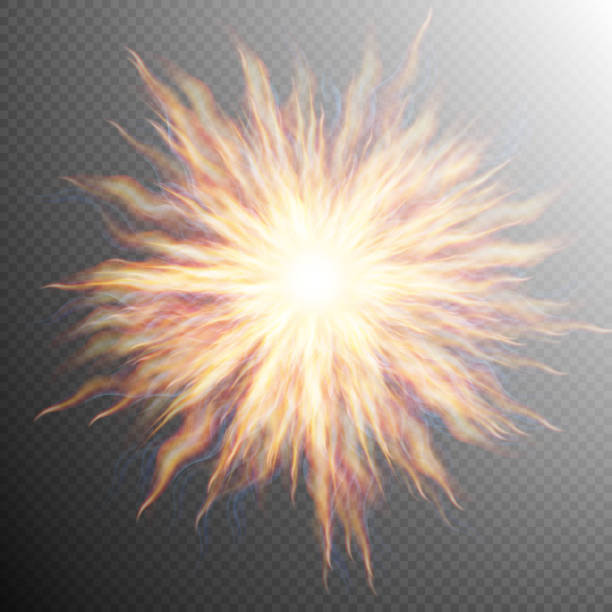 爆発、big ビッグバン 、火災 burst ます。eps 10 - fireball big bang fire exploding点のイラスト素材／クリップアート素材／マンガ素材／アイコン素材