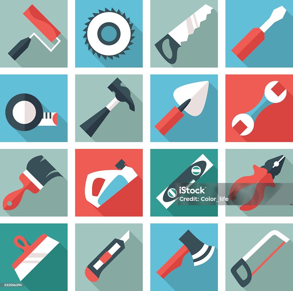 Vector Tool Set Tools Set Stock Illustration - Download Image Now - Adjustable ...