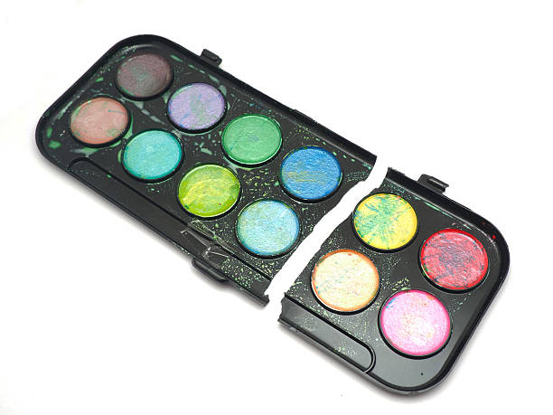 istock watercolor paints on a white background 532556462