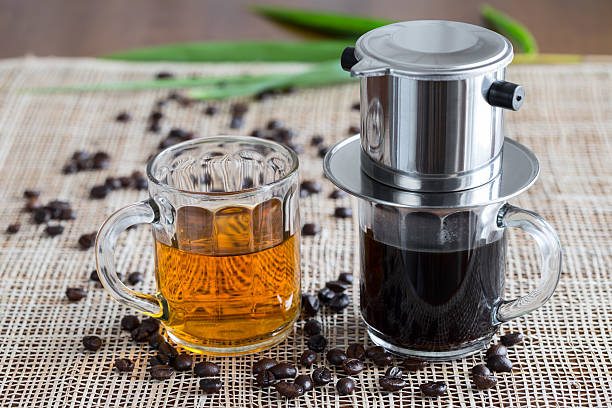 istock Coffee and green tea in Vietnam style 532558564