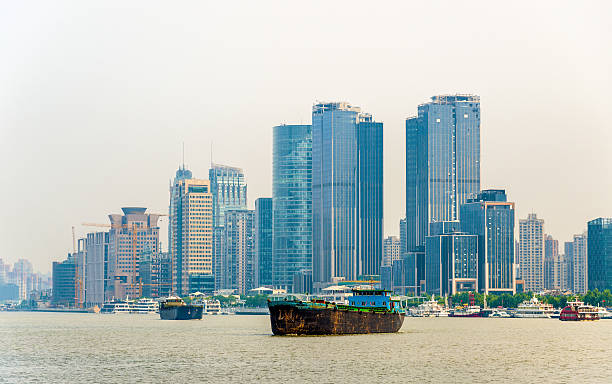 istock Shanghai skyline above the Huangpu River 532560600