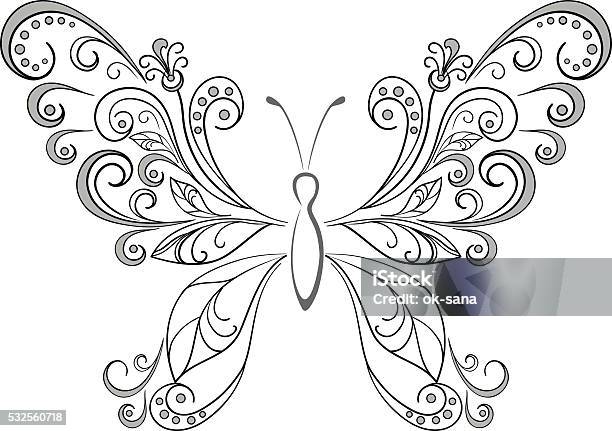 Butterfly Black Pictogram Stock Illustration - Download Image Now - Animal, Animal Body Part, Animal Markings