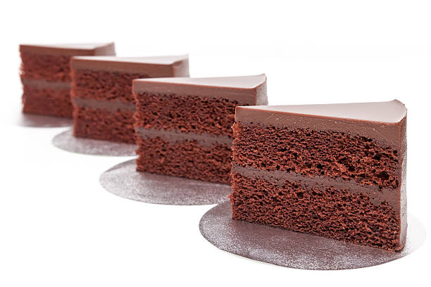 istock Chocolate fudge cakes show on white background isolated 532564722
