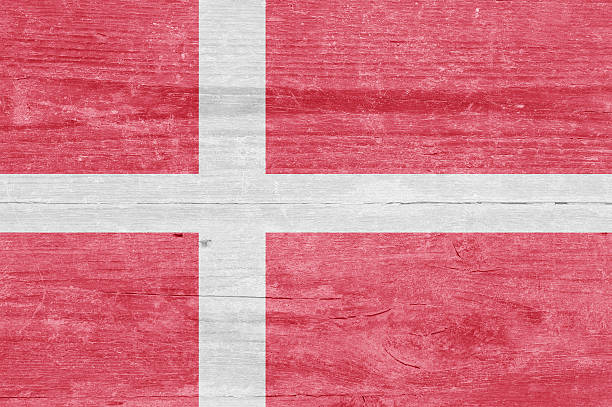 istock Denmark flag on a wooden plank 532572418
