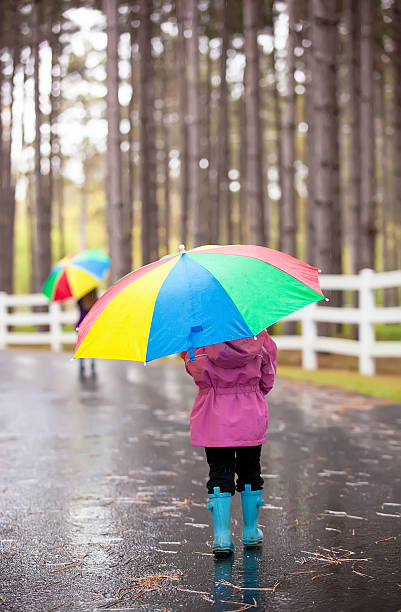 istock Two Young Children Walking in the Rain 532573855