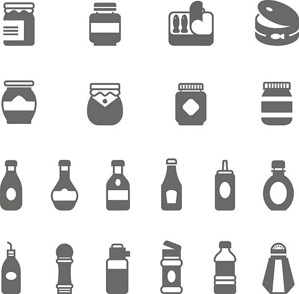 symbol-set-ketchup - variety stock-grafiken, -clipart, -cartoons und -symbole