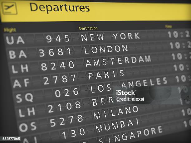 Flughafen Abreise Zeitplan Stockfoto und mehr Bilder von 2015 - 2015, Abschied, Ankunft