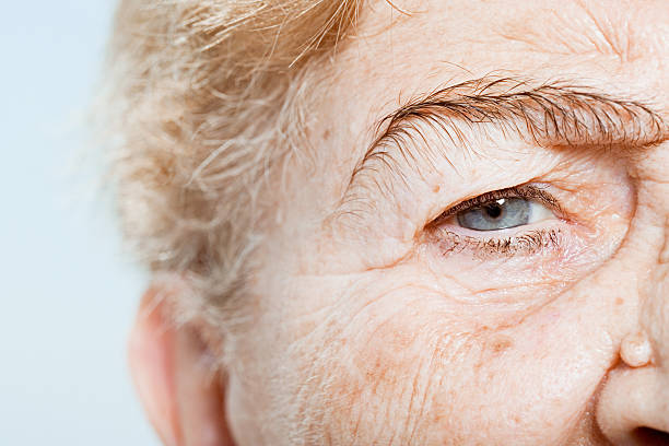 istock Close up of senior woman's eye 532577263