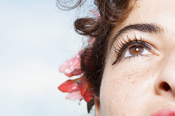 Close up of woman's face