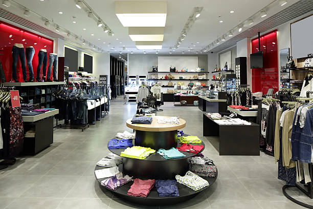 istock brand new interior of cloth store 532577851