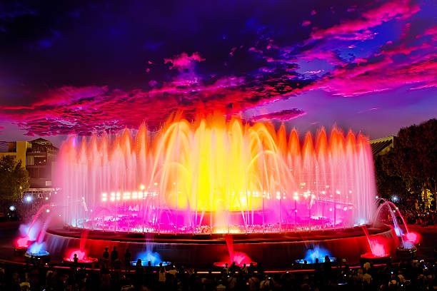 The famous Montjuic Fountain.