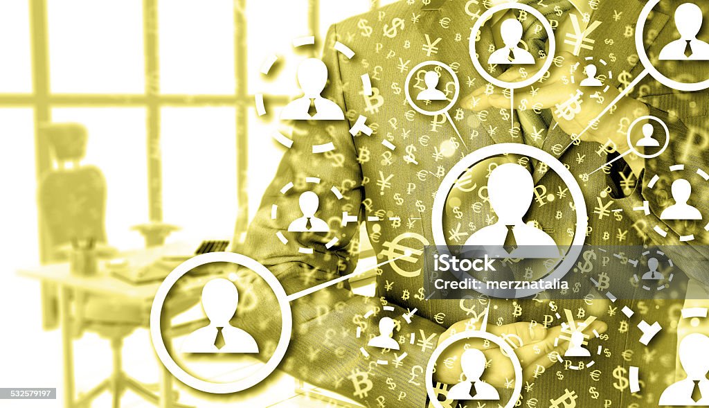 protect social connection concept 2015 Stock Photo