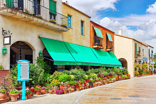 istock Typical landscapes and authentic Catalan cozy street. 532580063