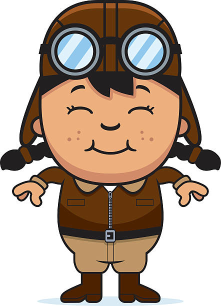 Smiling Cartoon Pilot Stock Illustration - Download Image Now - Flying  Goggles, Vector, 2015 - iStock