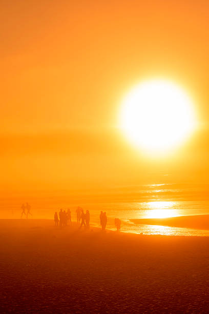 istock People on the beach at the sunset, Oregon Coast 532605155