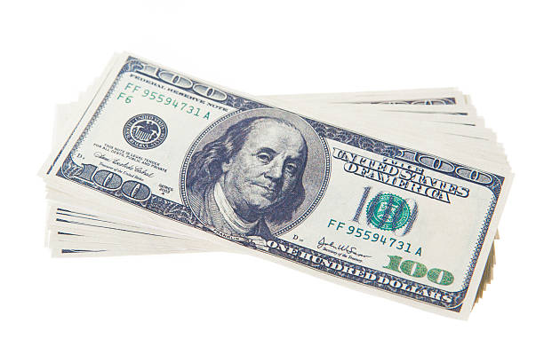 istock pack of dollars. isolated 532605381