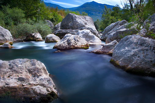 Sarca River in Trentino - Italy