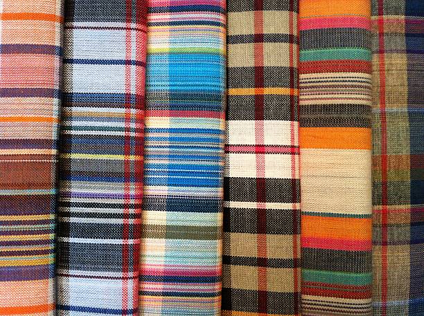 istock fabric  plaid Cotton of colorful background and abstract texture 532609935
