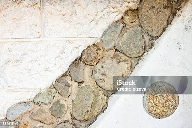 External White Stone Wall Stock Photo - Download Image Now - 2015, Backgrounds, Brick
