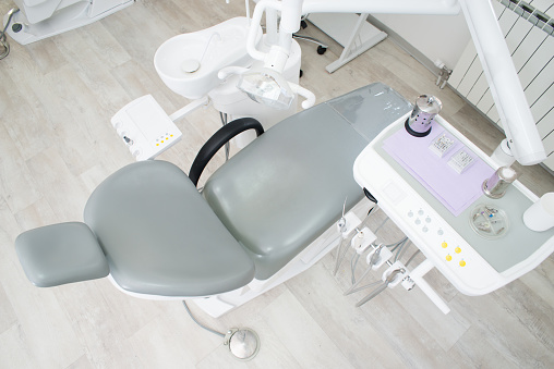Dental office with dental chair