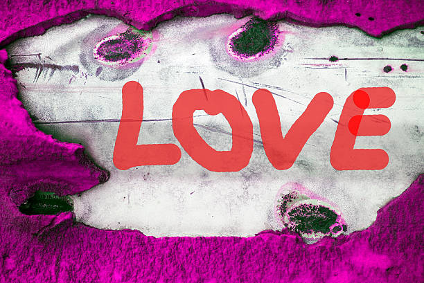 istock Word LOVE (uppercase) on old vintage background 532625351