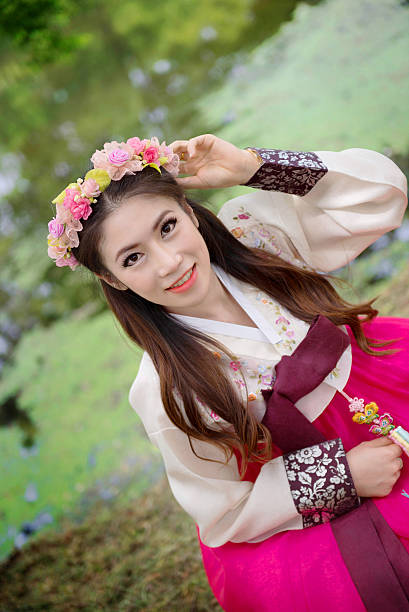 istock Woman with Hanbok, 532627003
