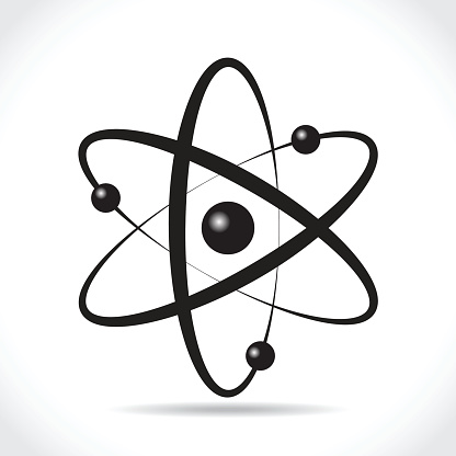 Atom symbol, illustraton