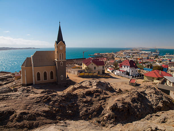 luderitz visão geral - luderitz city - fotografias e filmes do acervo