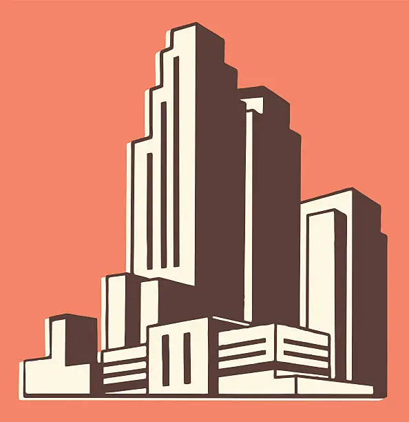 Vector illustration of Skyscrapers
