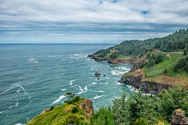 Oregon coast around Depoe Bay.