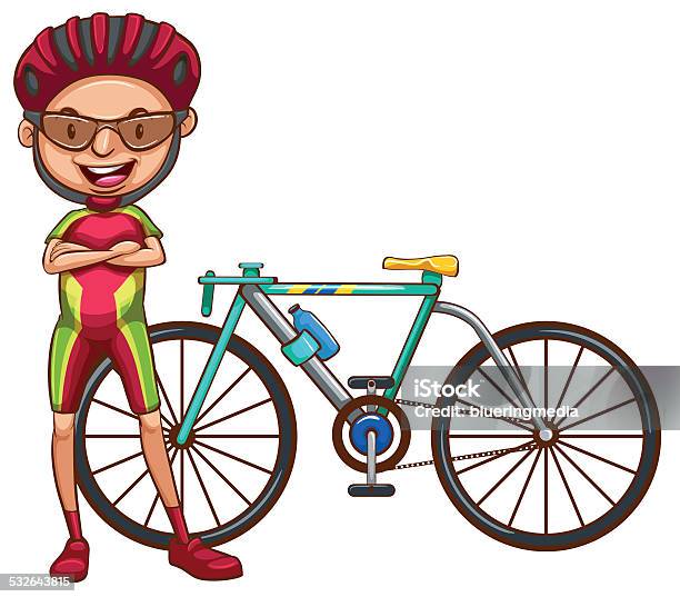 Cyclist Stock Illustration - Download Image Now - 2015, Adult, Backgrounds