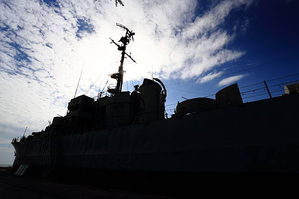 Warships in the garden