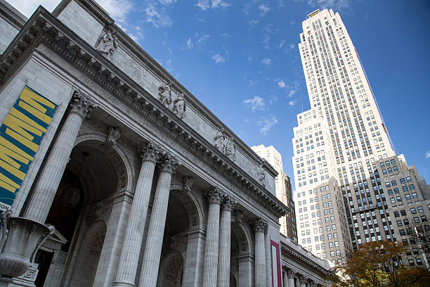 アメリカ合衆国ニューヨーク、ニューヨーク公共図書館 - new york public library ストックフォトと画像