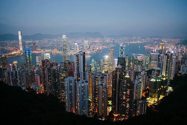 istock Dusk, Hong Kong skyline 532649195